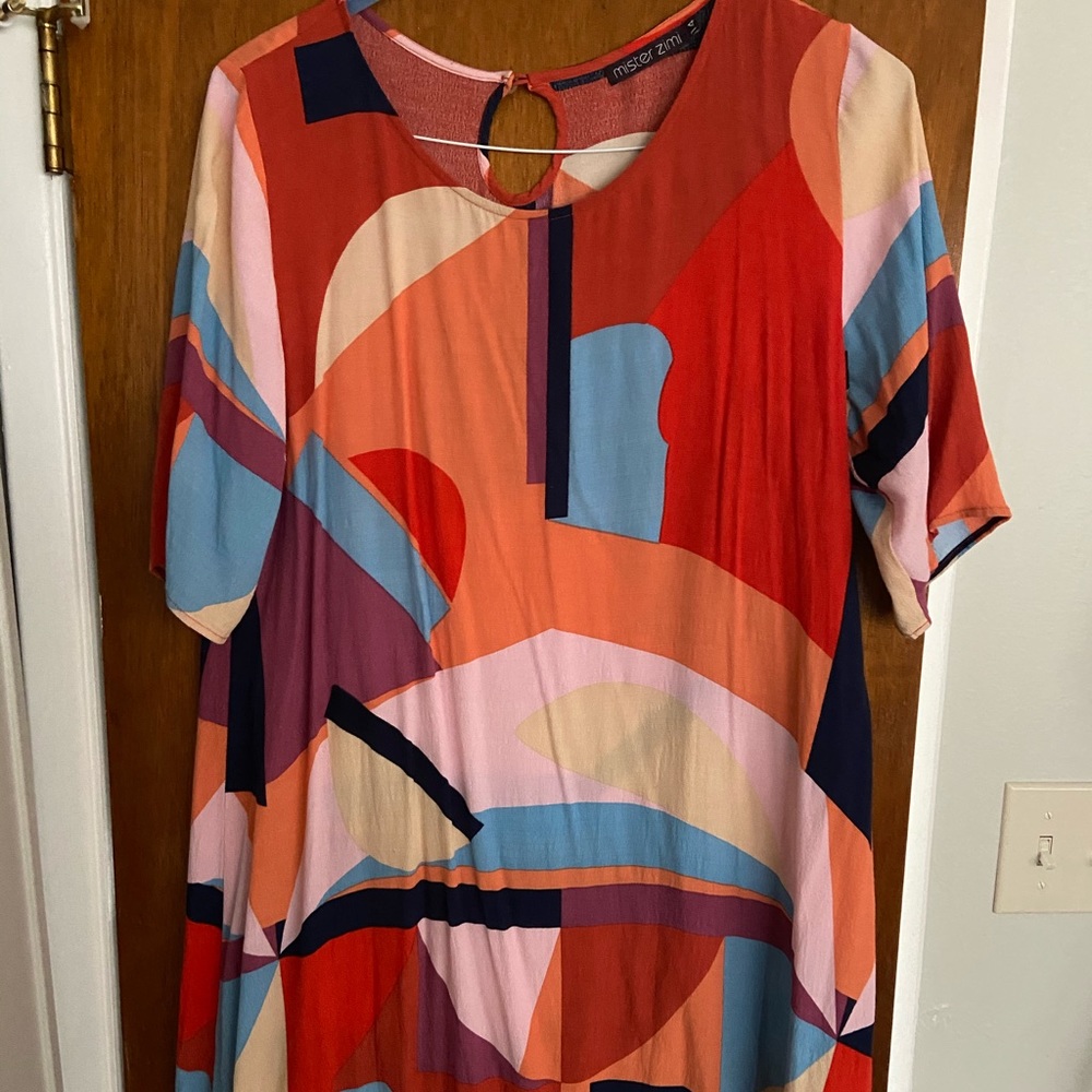 Mister Zimi shift dress! Fabulous print and comfy!